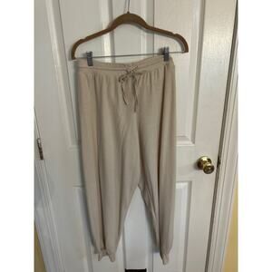 Women's Cream Drawstring Pants